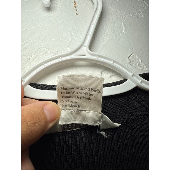 Misook black open front blazer womens 1X career office business professional - Picture 3 of 7